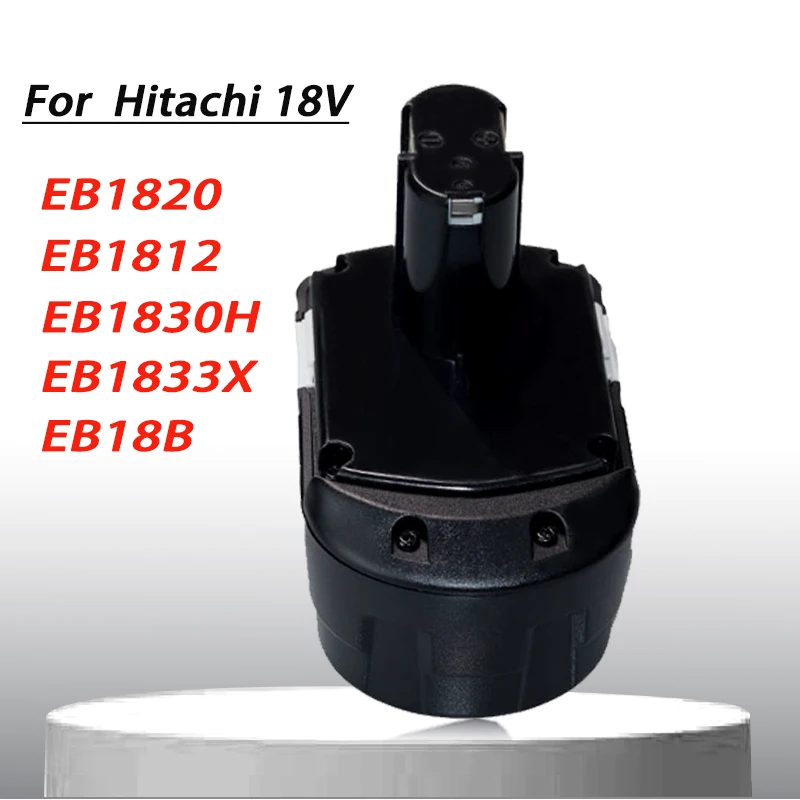 Rechargeable Battery 18V 4.8/6.8/9.8/12.8Ah for Hitachi Power Tool Screwdriver Drill: EB1820 EB1812 EB1830H EB1833X EB18B 322437