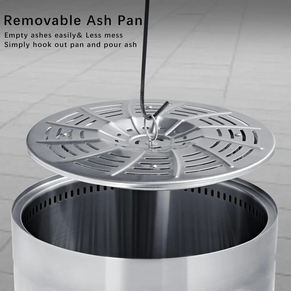 حفرة نار خارجية لحرق الخشب للتخييم وحرائق النار وتجربة الدخان المنخفضة