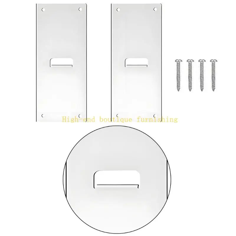 L9NB 2Pieces Fence Post Mailbox Bracket Set with Metal Support Pieces for Use