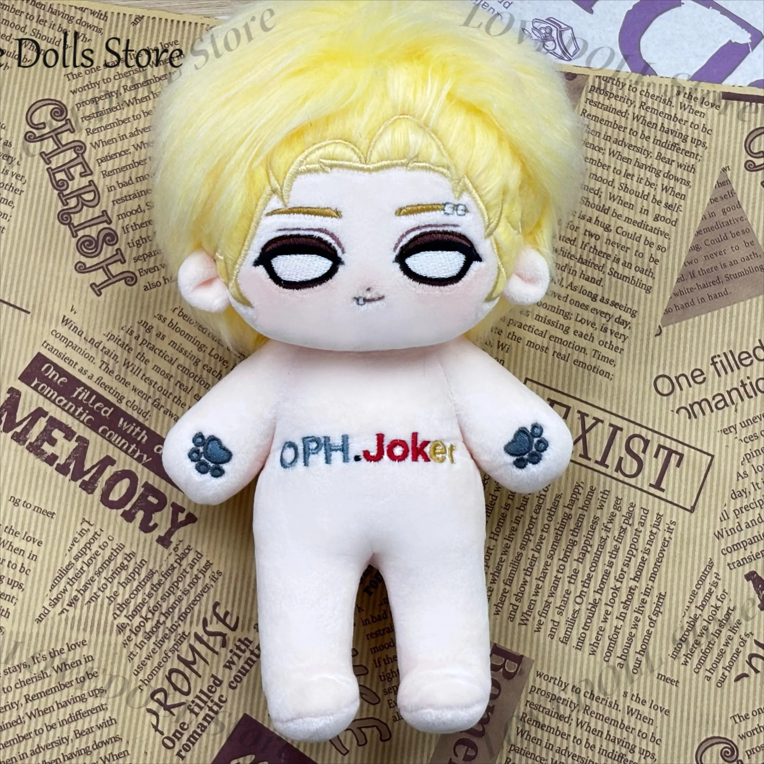 

Weeping Clown Identity Ⅴ Game Plush Doll Body Dress Up Clothes Plushies Stuffed Toys Anime Figures Birthday Gift 20cm