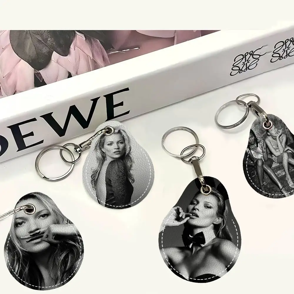 Model K-Kate M-Moss New Key Holder PU Leather Key Pouch Slim Housekeeper Key Access Entrance Guard Card Protecter Holder