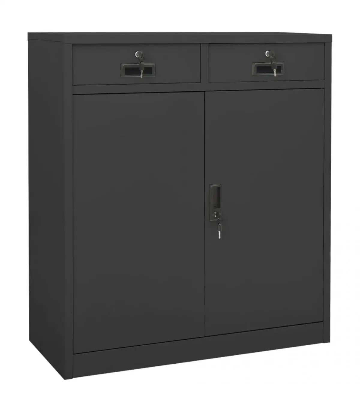 90x40x102 cm anthracite gray steel office cabinet storage lockers