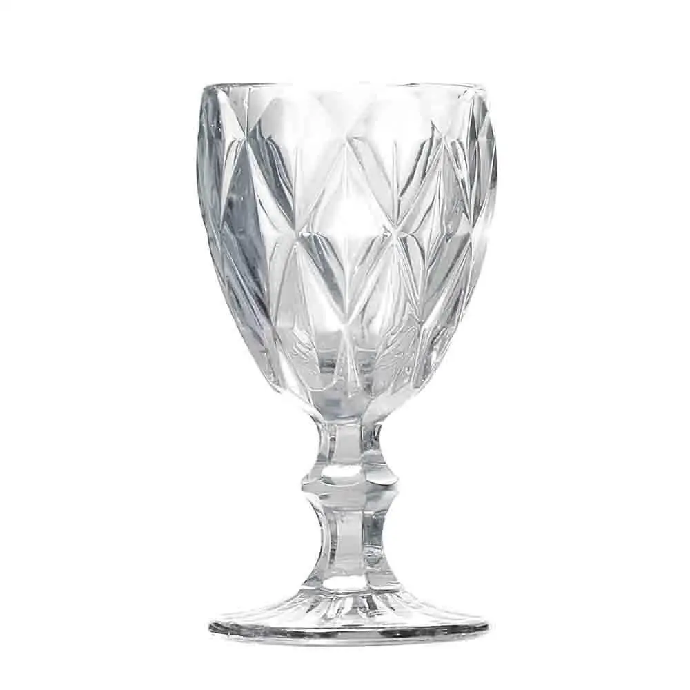 265ml Transparent Diamond Glass Cup 1 Piece-Lyor