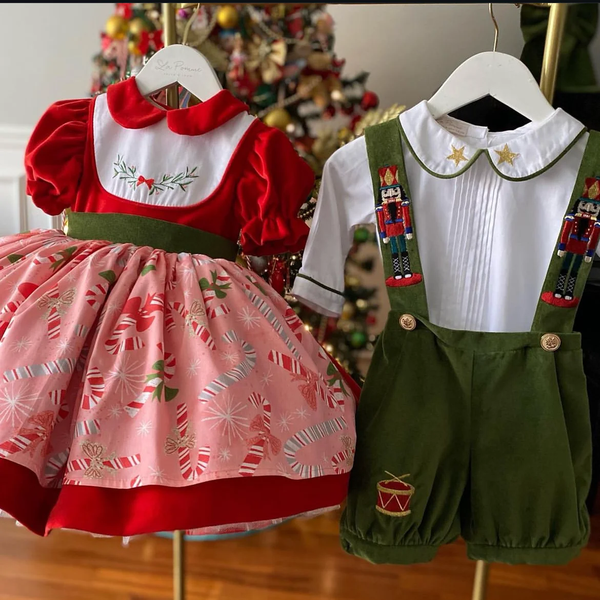 0-12Y Baby Girl Autumn Winter Red Velvet Lollipop Cane Candy Embroidery Vintage Spanish Princess Ball Gown Dress for Eid Causal