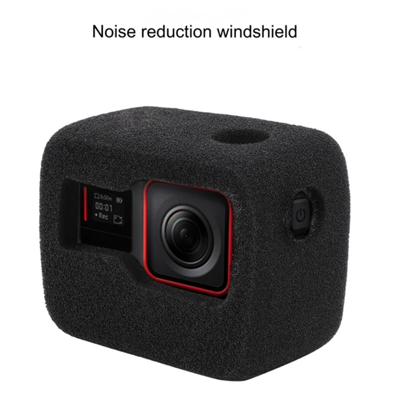 High Quality Sponge Windproof Noise-reduction Cover For Insta360 Ace / Ace Pro Action Camera Foam Windshield Housing Case