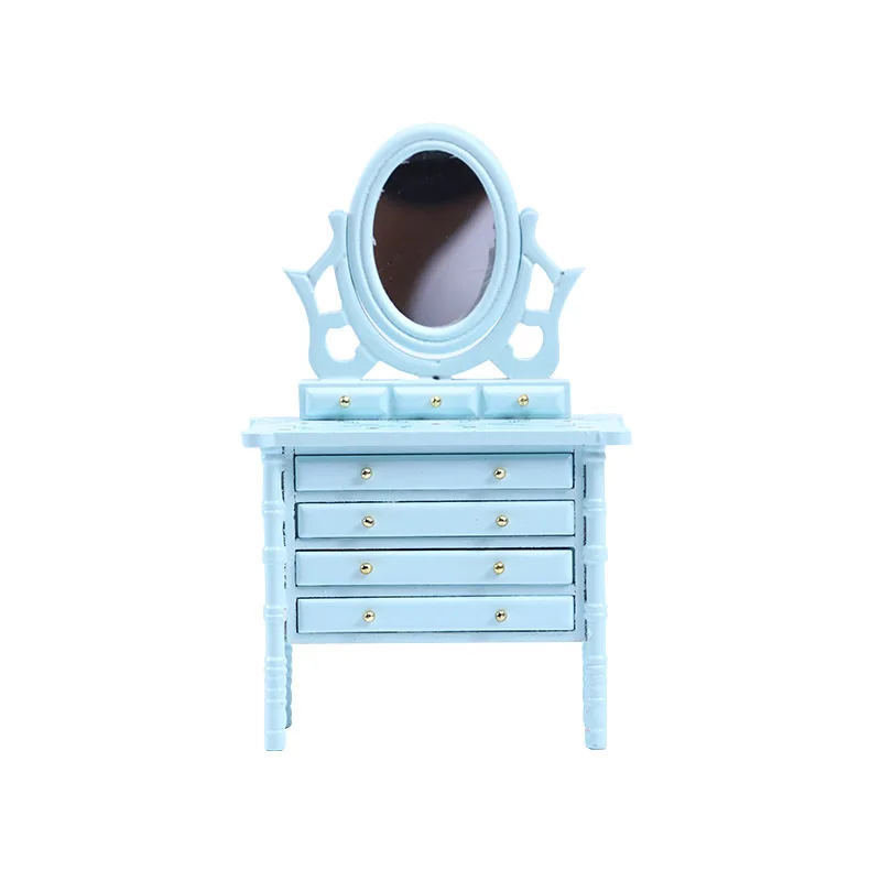 Mini meubles modèle 1:12, accessoires pour maison de poupée, décoration de scène de chambre à coucher, ornements de commode européenne, jouets de maison de jeu