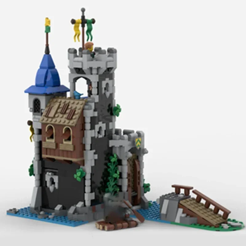 Décennie s de Construction Modulaires de Château Médiéval, Modèle Moc, Forteresse de la Technologie Yaneside, Jouets à Assembler Soi-Même, Cadeaux de Noël