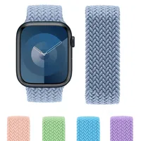 Braided Solo Loop Strap For Apple Watch Band Nylon 49 45 44 41 40 38 42 46mm Correa Bracelet iwatch Series 10 9 8 7 6 5 Ultra 2