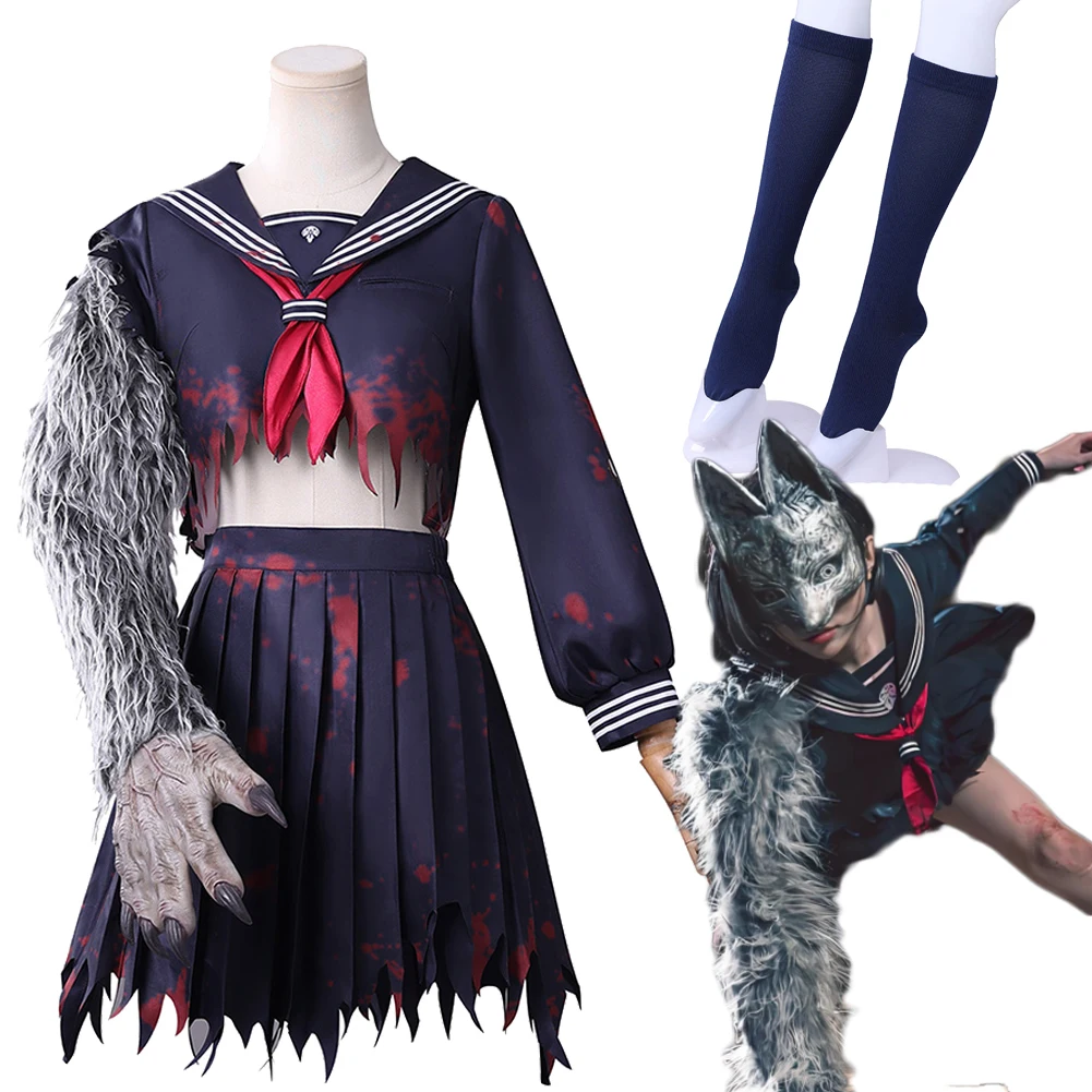 

Game Silent Cosplay Hill Chiko Fukuwaka Sailor Skirt Clothes Set Women Dress Costume Uniform Halloween Carnival Party Dress Up