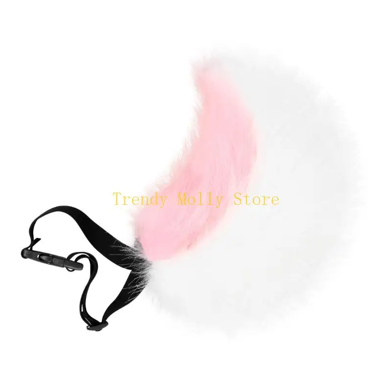 N5KB Plush Tail Phụ kiện trang phục tiệc Halloween để nâng cao trang phục