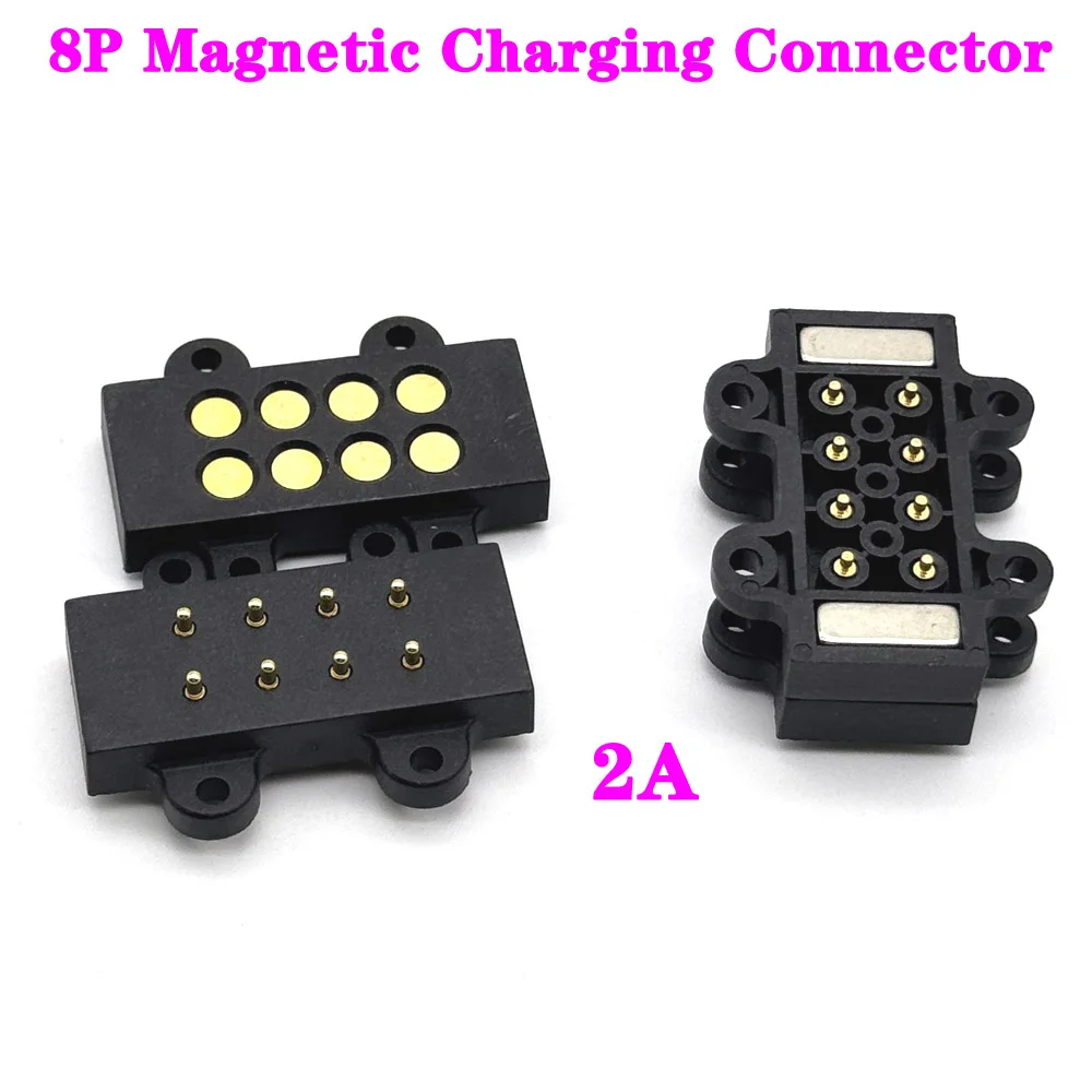 

6P 8P 14P 2A Magnetic suction type High Current Male Female Socket 6Pin 8Pin Magnet to Suction Blind Plug Charging Connector ﻿