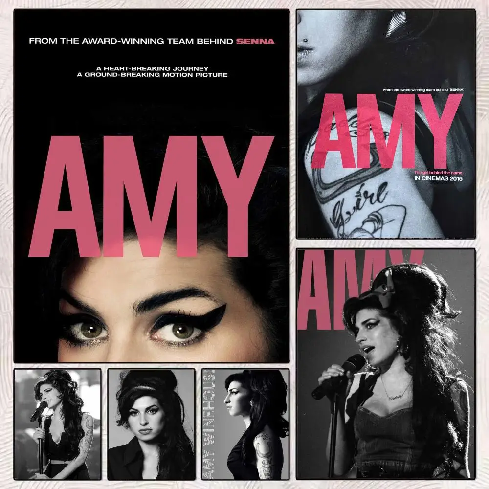 Singer A-Amy Winehouse Poster PP Wall Decor Posters Celebrity Music Art Prints Bedroom Office Gift