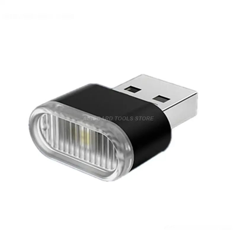 1/2PCS AvvRxx Mini LED Car Light Auto Interior Atmosphere USB Light Decor Plug And Play Lamp Emergency Lighting PC Auto Products