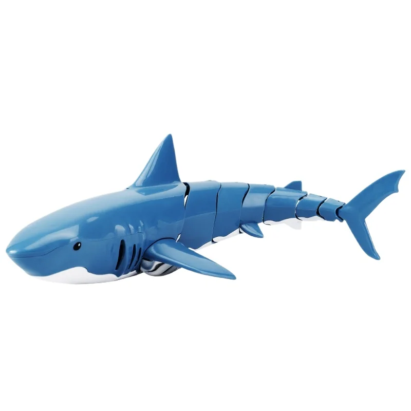 Auto Swinging 4 Direction RC Boat Simulation Mechanical Shark Toy 2.4G Remote Control Waterproof for Outdoor Pool Summer Fun
