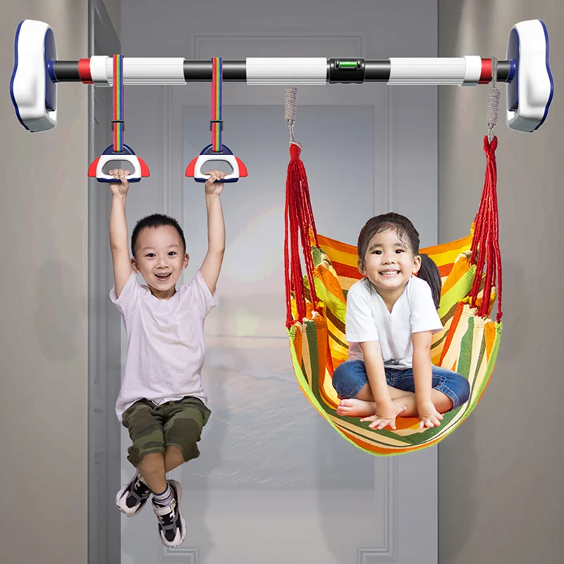 

65-100cm Door Pull Up Bar Strength Training Adjustable Chin Up Bar Thickened Steel 440 LBS Chin Up Doorway Upper Body Workout