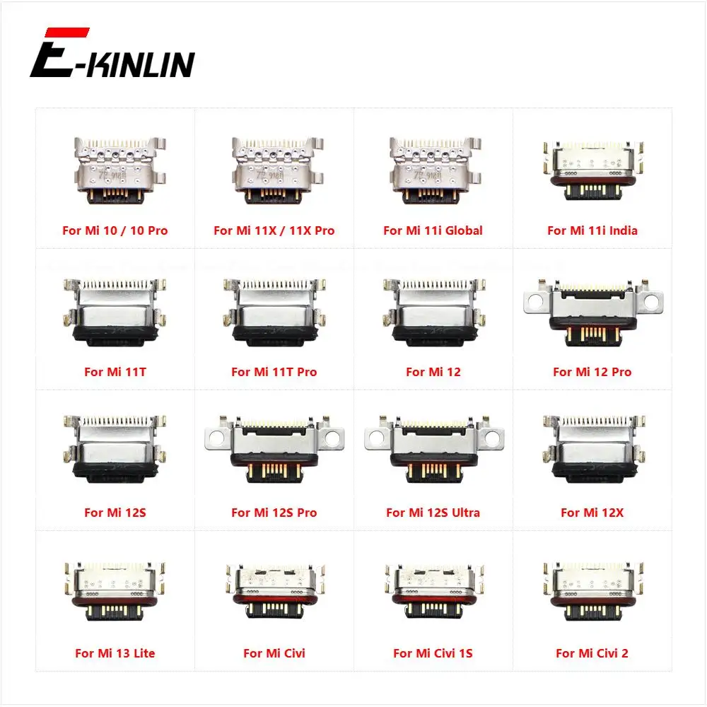 

Charge Charging Plug Dock USB Jack Connector Socket Port For XiaoMi Mi 10 11X 11i 11T 12 12S Ultra 12X 13 Lite Pro Civi 1S 2