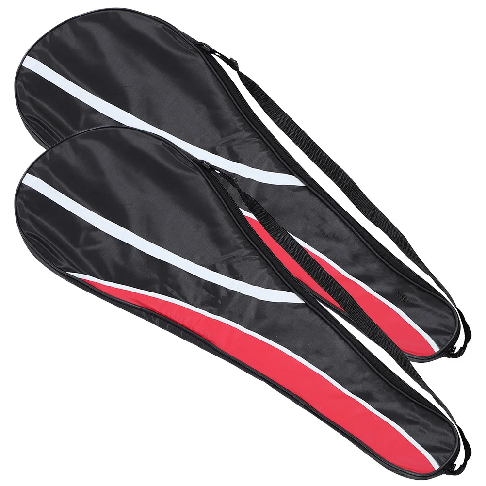 

2Pcs Oxford Cloth Portable Badminton Racket Bags Multi-Function Durable Outdoor Daily Use Racket Storage Pouch Organizer