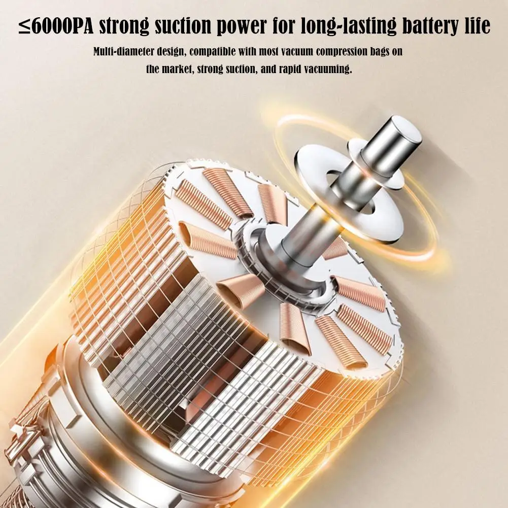 مضخة تفريغ لاسلكية لأكياس التخزين – 1500mAh – صورة 10