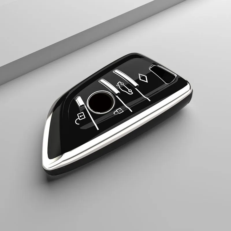 

TPU Car Key Case Cover Shell Protection For BMW X1 X3 X5 X6 X7 1 3 5 6 7 Series G20 G30 G11 F15 F16 G01 G02 F48 Auto Accessories