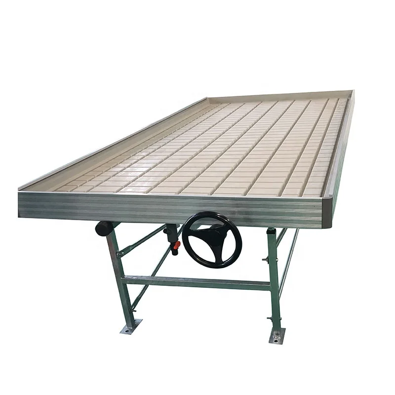 Hydroponic Flood Tray Ebb and Flow Polystyrene Growing Table and Rack Greenhouse Benches
