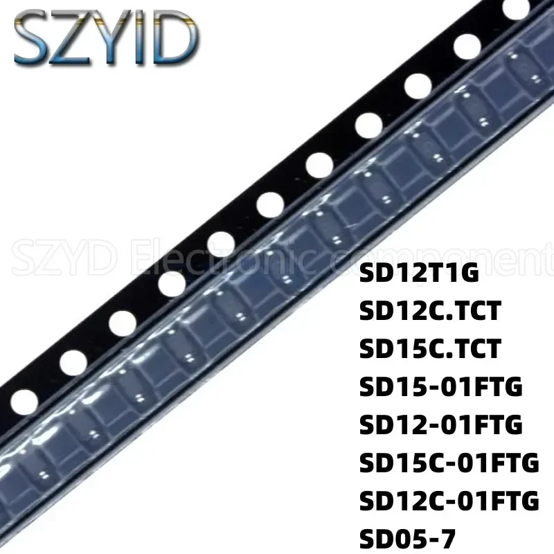 100PCS SOD323 SD12T1G SD12C.TCT SD15C.TCT SD15-01FTG SD12-01FTG SD15C-01FTG SD12C-01FTG SD05-7