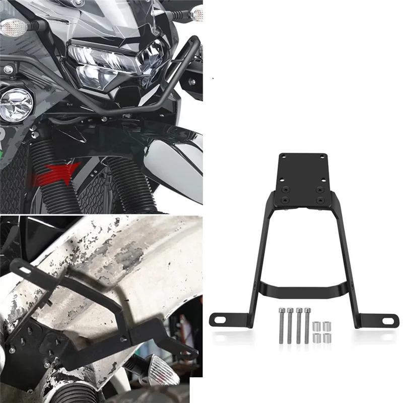 

Motorcycle Light Mount Bracket Front Fender Auxiliary For KAWASAKI KLR650 KLR 650 2008-2024 2025