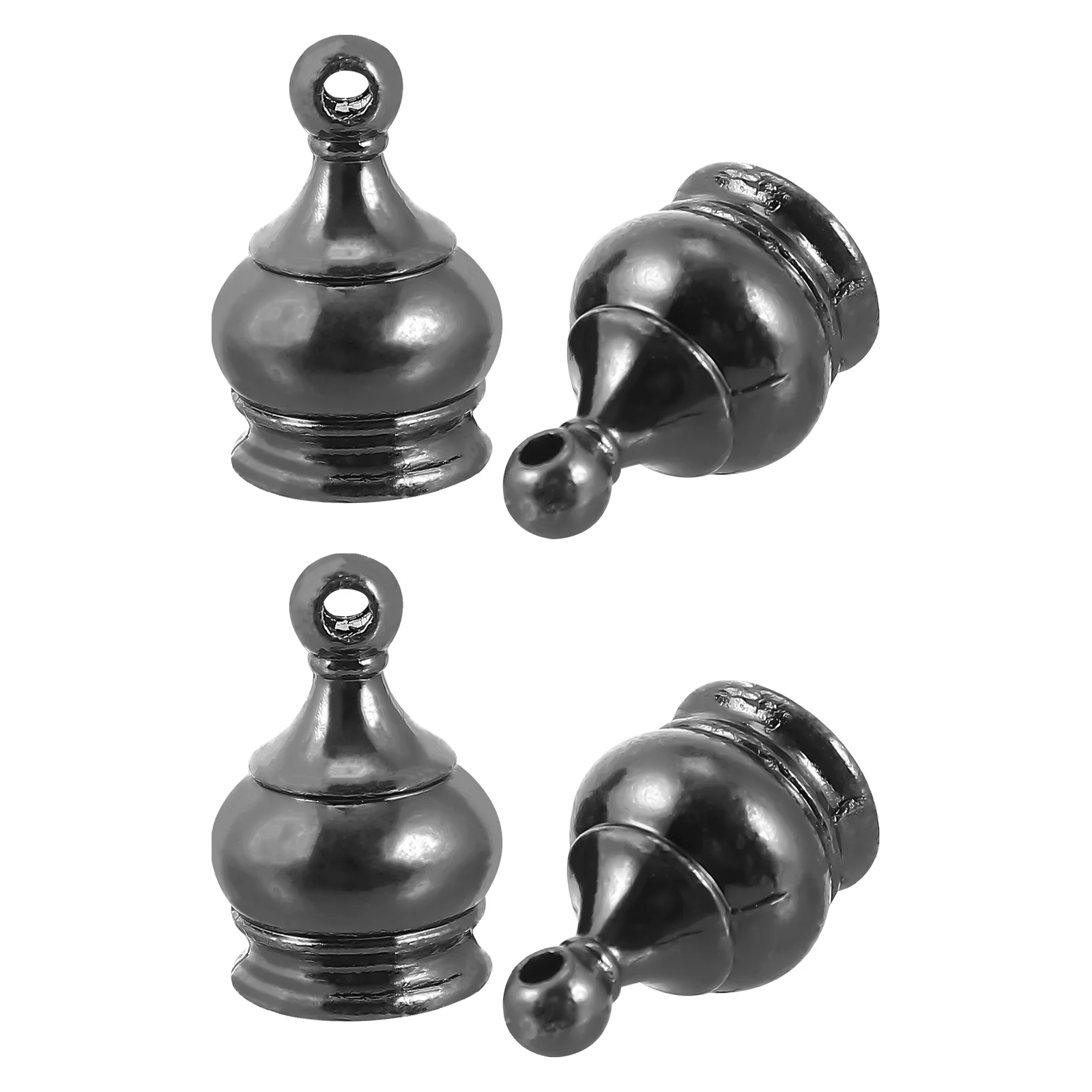 4pcs small lamp finial cap metal finial cap screw lamp decoration table lamp supplies for m10 lamp light lamp harps and finials