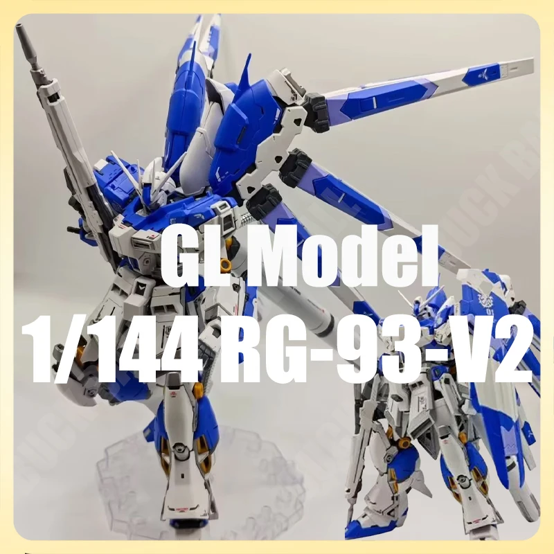 متوفر Gl نموذج RG-93-V2 Hi-ν Mech تجميع أطقم منمذجة مرحبا نو HG 1/144 عمل أرقام سطح المكتب الديكور دمية Gk الصبي لغز لعبة #1