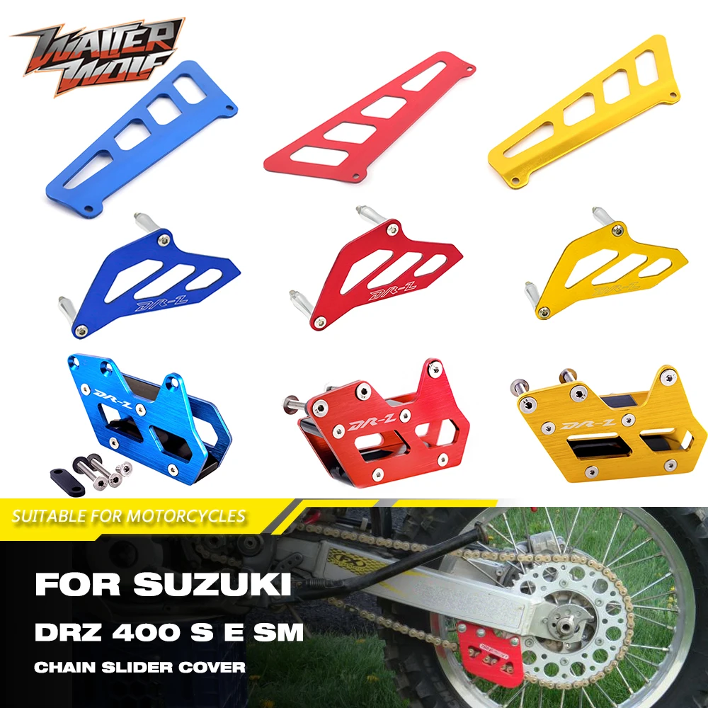 

Chain Cover Guard For Suzuki DRZ400S DRZ400SM DRZ400E DRZ DR-Z 400E 400S 400SM Chain Sprocket Swingarm Slider Guide Protection