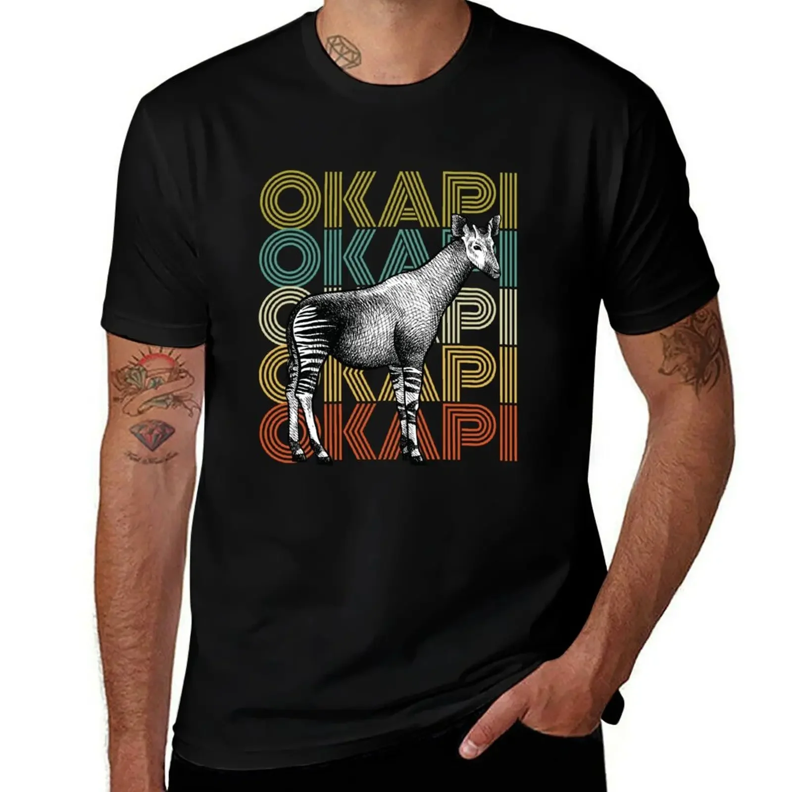 Vintage Okapi - Congolese Giraffe - Save the Okapi T-Shirt boys whites cheap stuff rapper graphic tees t shirts for men graphic