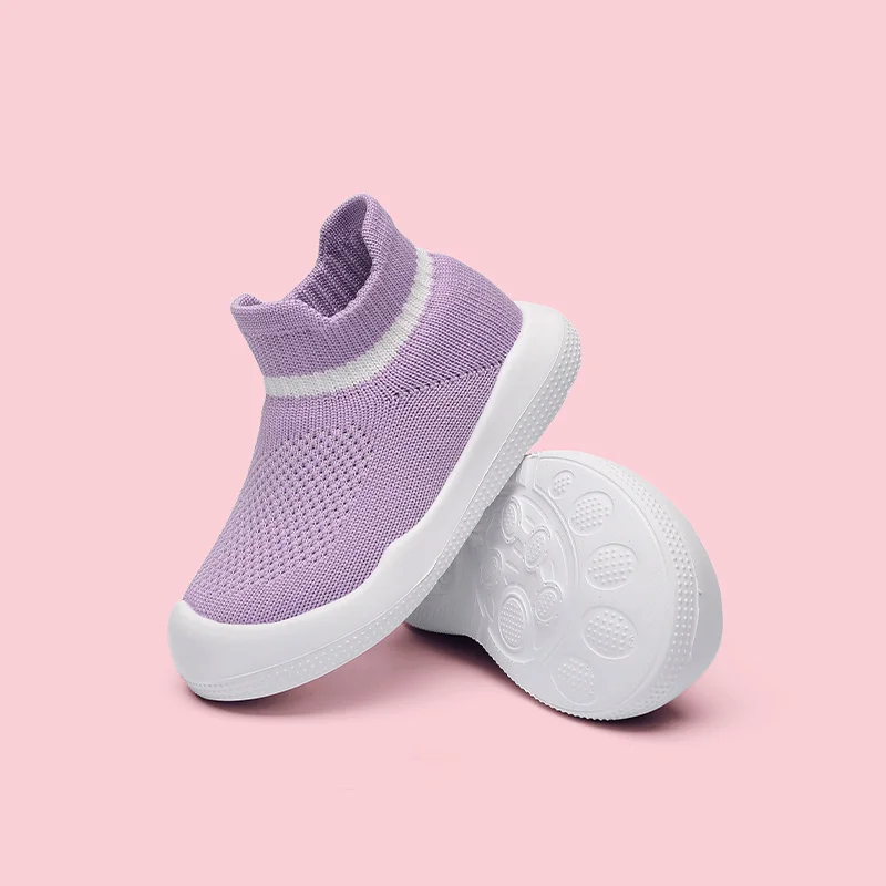 

Детская обувь: популярные новые дышащие кроссовки из сетчатого трикотажа для малышей, спортивные повседневные слипоны для девочек и мальчиков, нескользящие для малышей