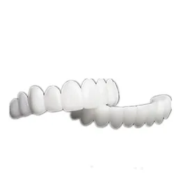 Big Size Silicone Gel Cosmetic Snap on Perfect Smile Dental Fake False Teeth Cover Bleach Veneers Dentures Braces Whitening Tray