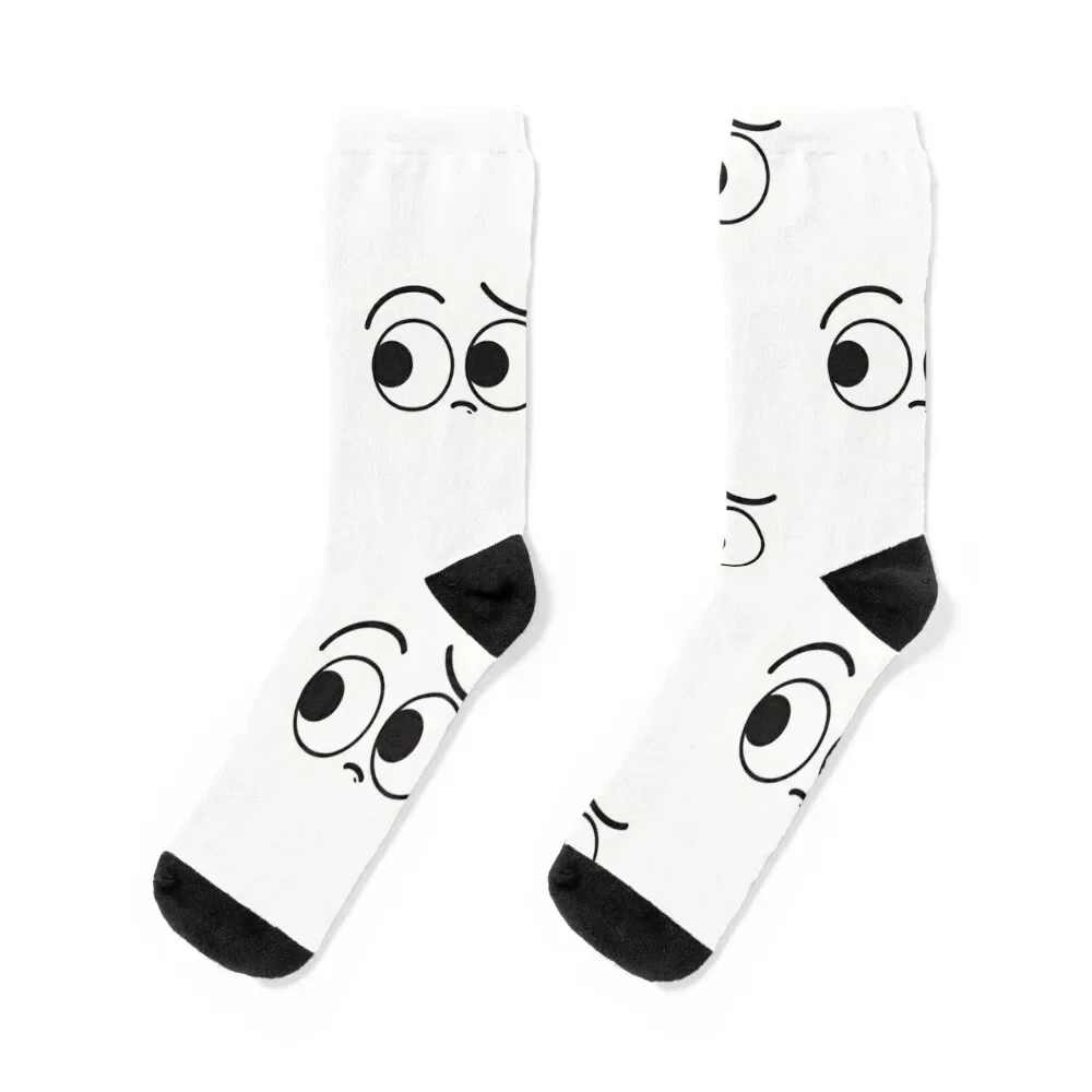 Cute Side Eye Socks Novelties Heating sock aesthetic soccer anti-slip Socks Men's Women's