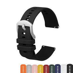 Anbeer Premium Silicone Watch Band Quick Release Rubber Watch Strap 16mm 18mm 20mm 22mm 24mm Ajustable and Repalce Watch Band