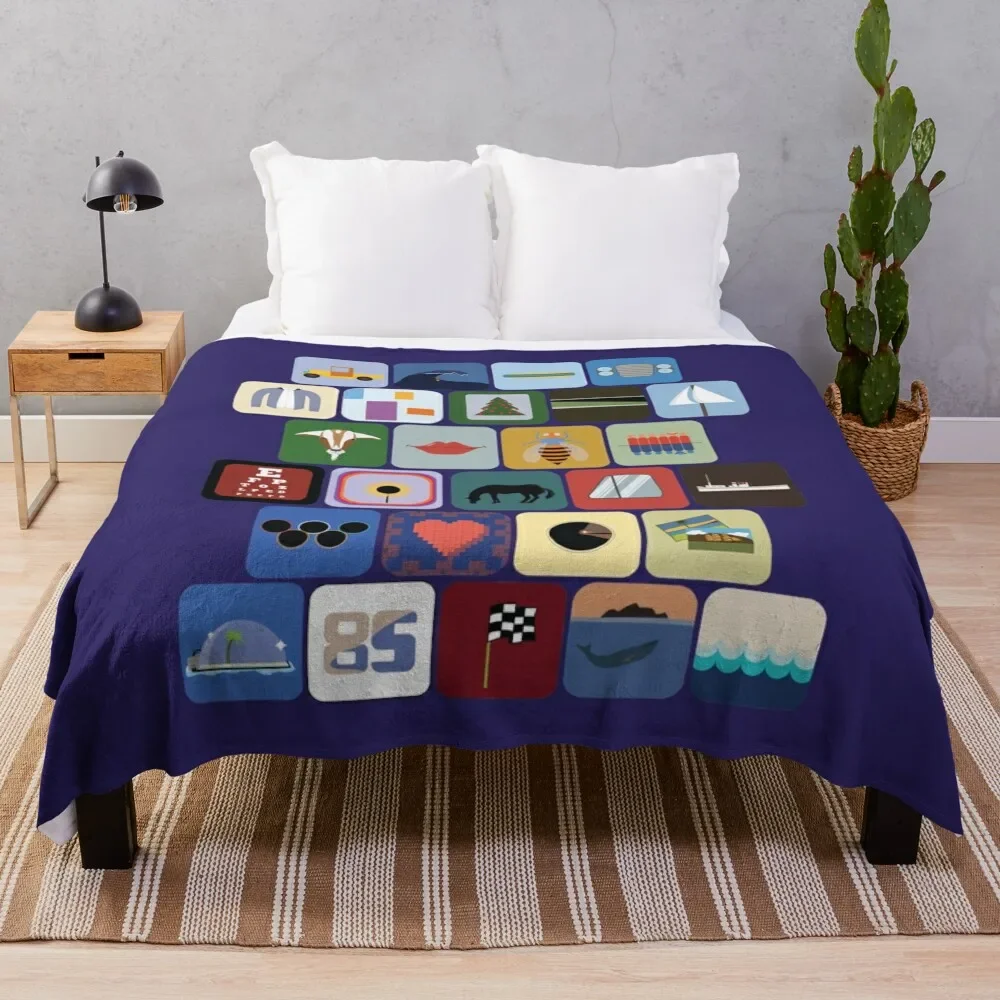 

The Beach Boys Discography Throw Blanket Luxurious Soft Fuzzy Blanket for Sofa Bed