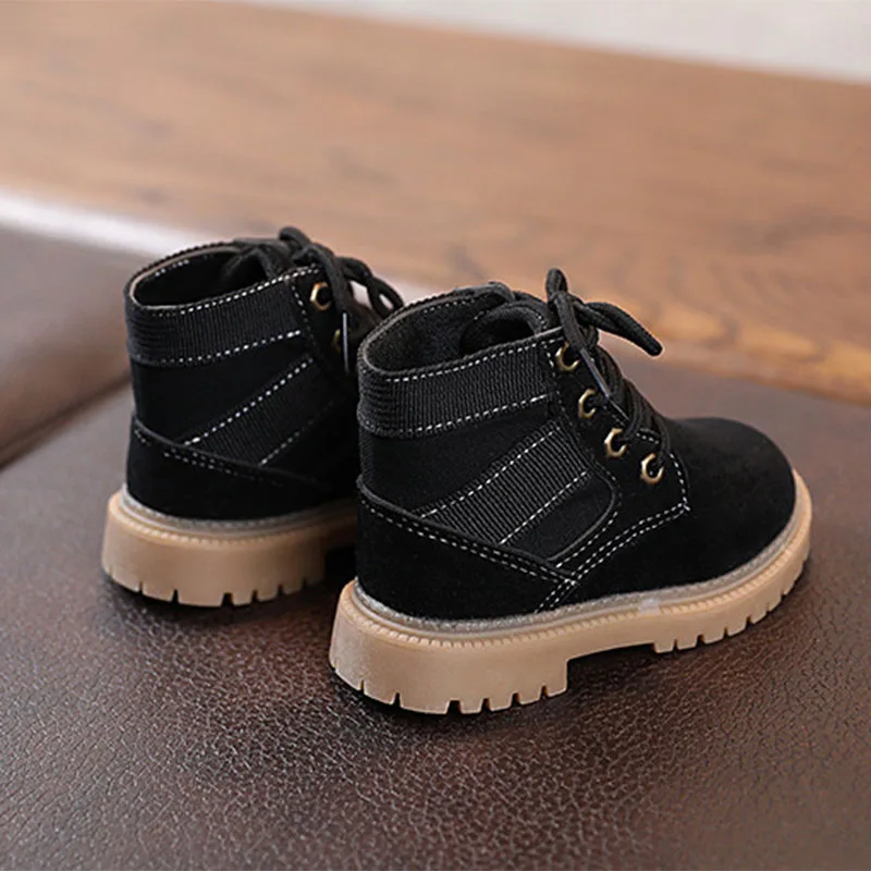 Fashionable And Versatile Short Boots For Boys And Girls, Soft Soled Casual Single Boots, Desert Martin Boots