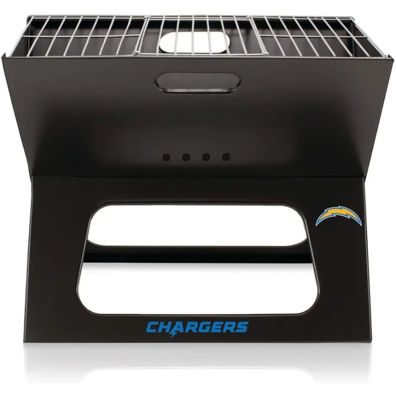 

PICNIC TIME NFL X-Grill Portable Grill - Camping Grill - Small Charcoal Grill for Tailgating