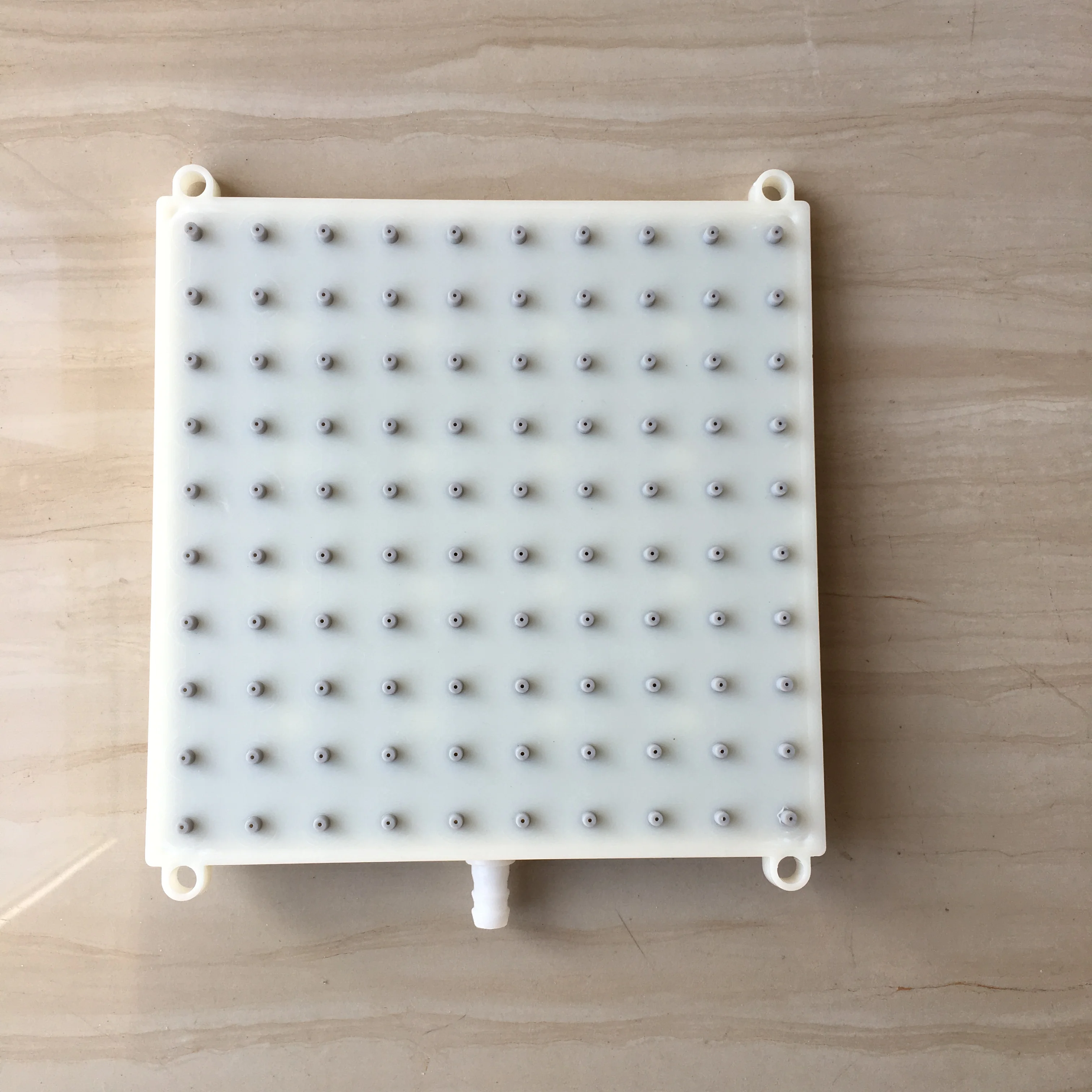 MTTUZK  Square Shower intubation type interface 182mm*182mm Shower head 10 * 10 holes Top Spray Shower Head Accessorie view 2