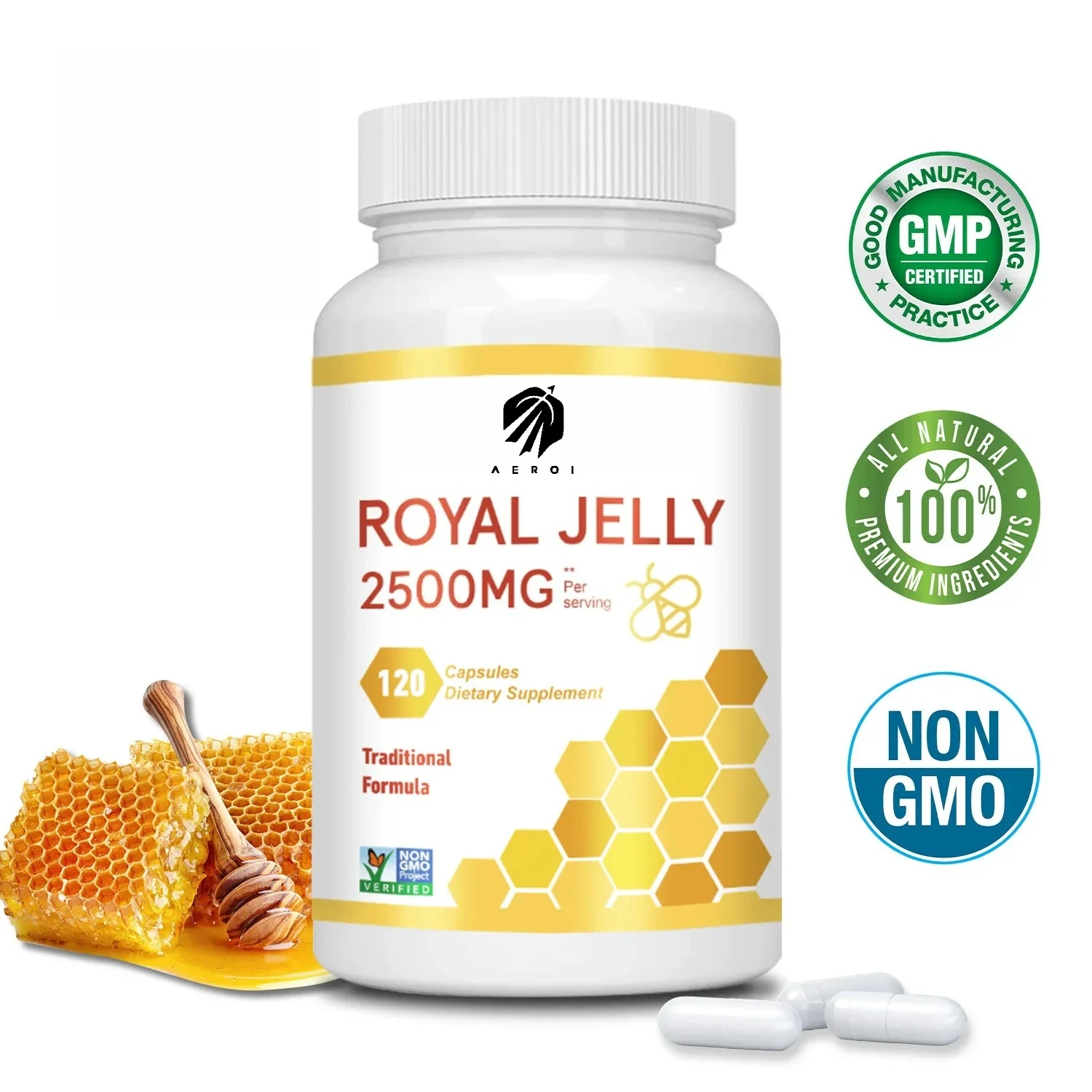 Royal Jelly-Kapseln – pflegen Sie Energiestufen, steigern Sie das Immunsystem