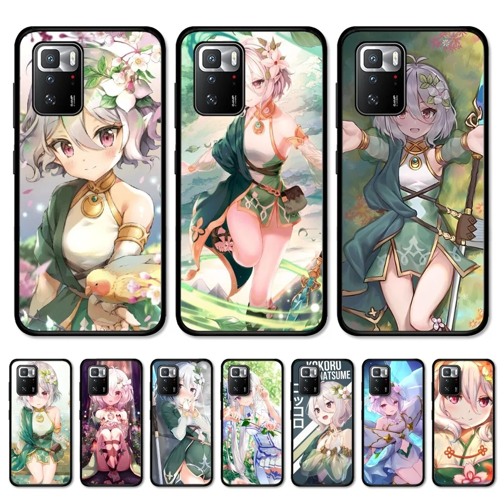 Princess Connect Kokoro Natsume Phone Case For Redmi 5 6 7 8 9 10 plus pro 6 7 8 9 A GO K20 K30 K40 pro plus F3 Fundas