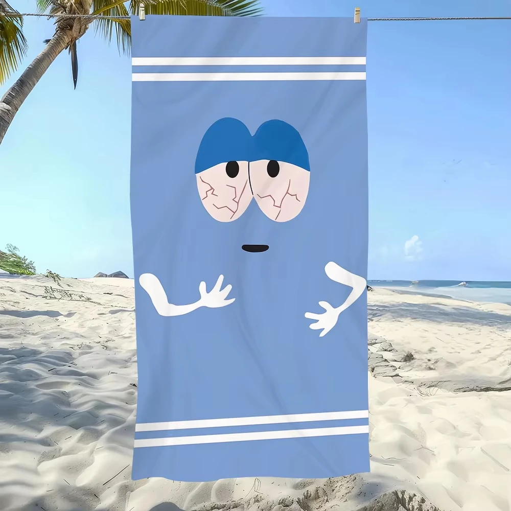 منشفة كرتونية لطيفة |   منشفة حمام السباحة والشاطئ الناعمة سريعة الجفاف |   هدية مثالية للسفر واللياقة البدنية والدش والتخييم (طباعة مسطحة)