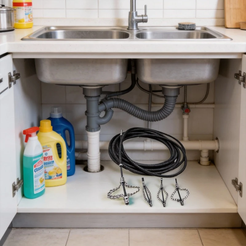 

Гибкий инструмент для прочистки кухонных труб от засоров, пружинный очиститель для канализации, гибкий очиститель для сточных труб