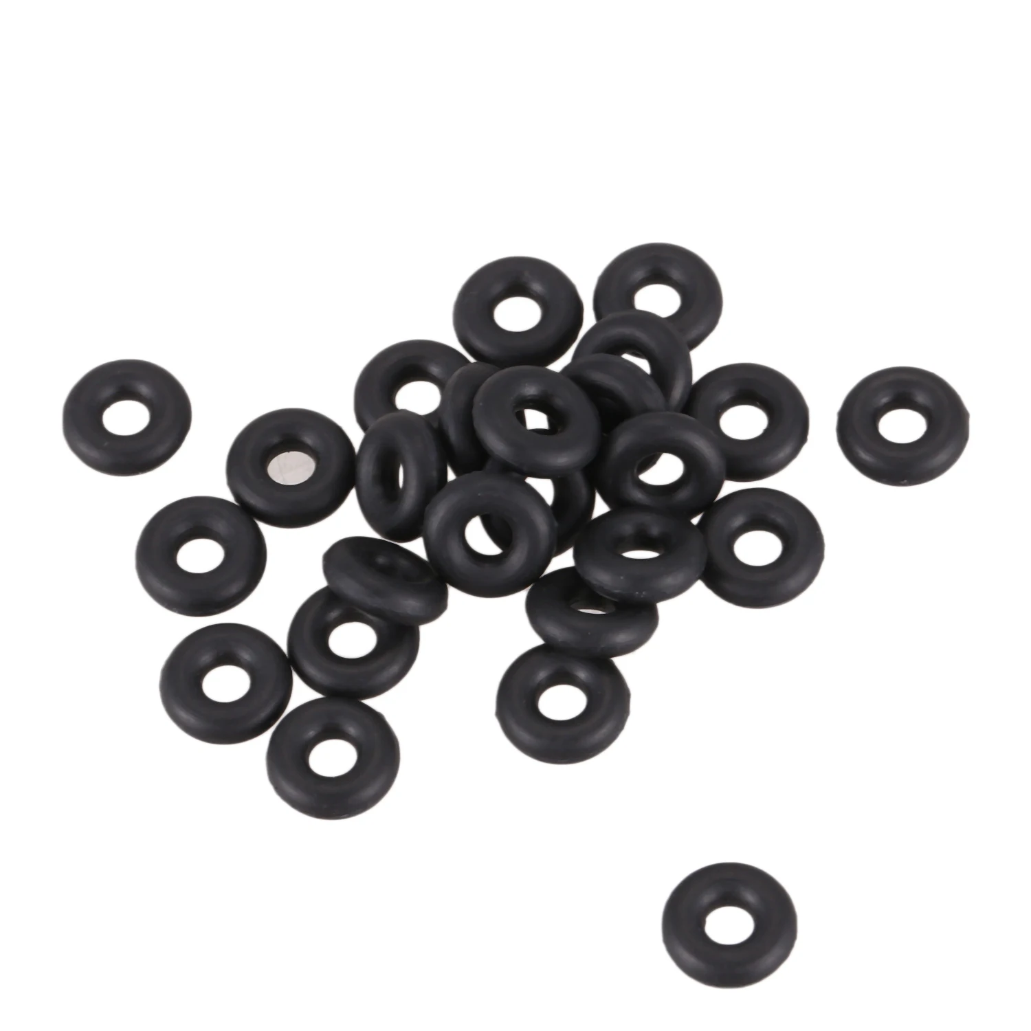 

20 pieces 5.6 mm diameter 1.8 mm thickness black rubber O-ring oil washers