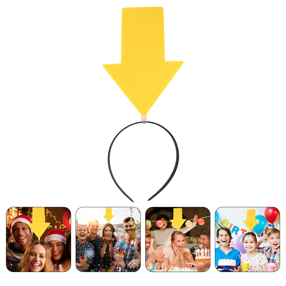 

Arrow Headband Bright Color Stylish Arrow Shape Party Birthday Photo Booth Prop Cloth Headwear Carnival Headpiece