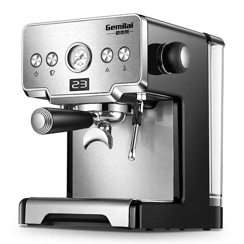 15Bar Crm3605 Coffee Maker with Steam Milk Frother Semi Automatic Espresso Machine