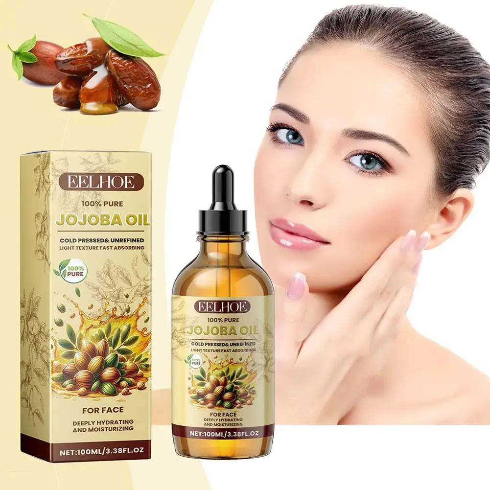 Huile de jojoba pour le visage, soin hydratant, éclaircissant, raffermissant, froid, Murcia, S2D9, 100ml