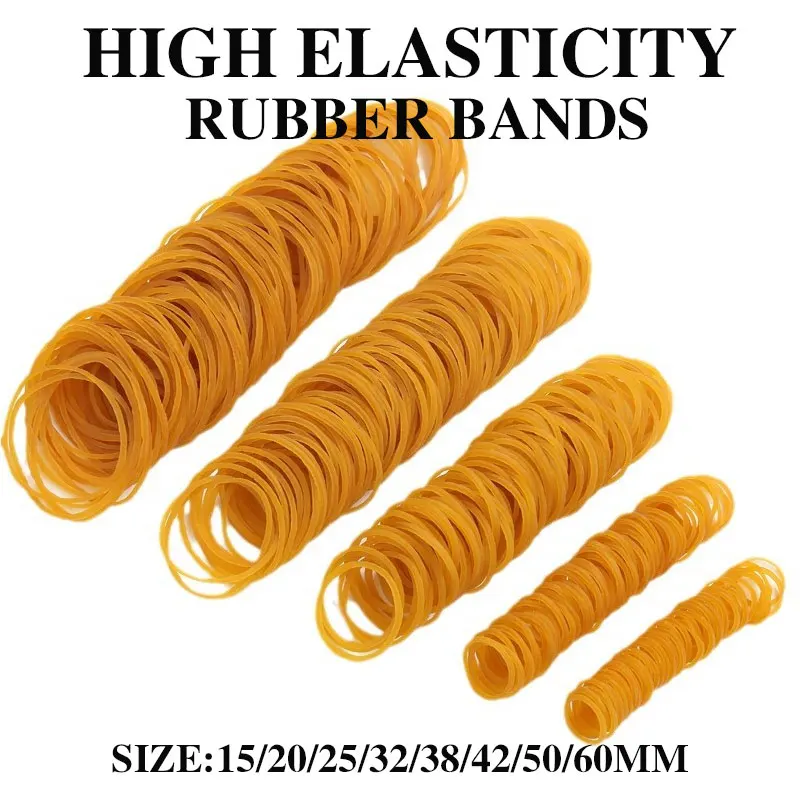 High Elasticity Rubber Bands 15-60mm Multi Size 100-500pcs Office School Home DIY Supplies