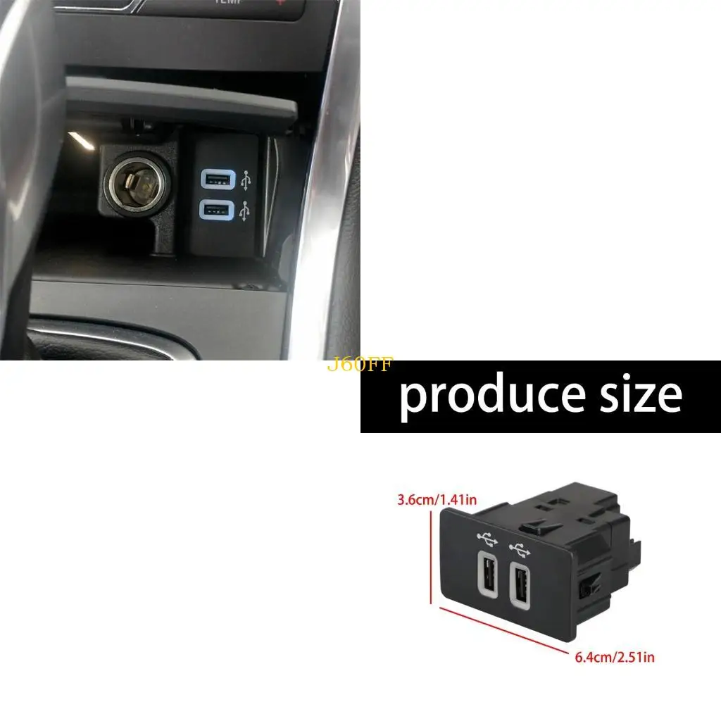 

J60F USB Module Replacement Sync 3 Double Port Hub Module Automotive Accessory Easy Installation f