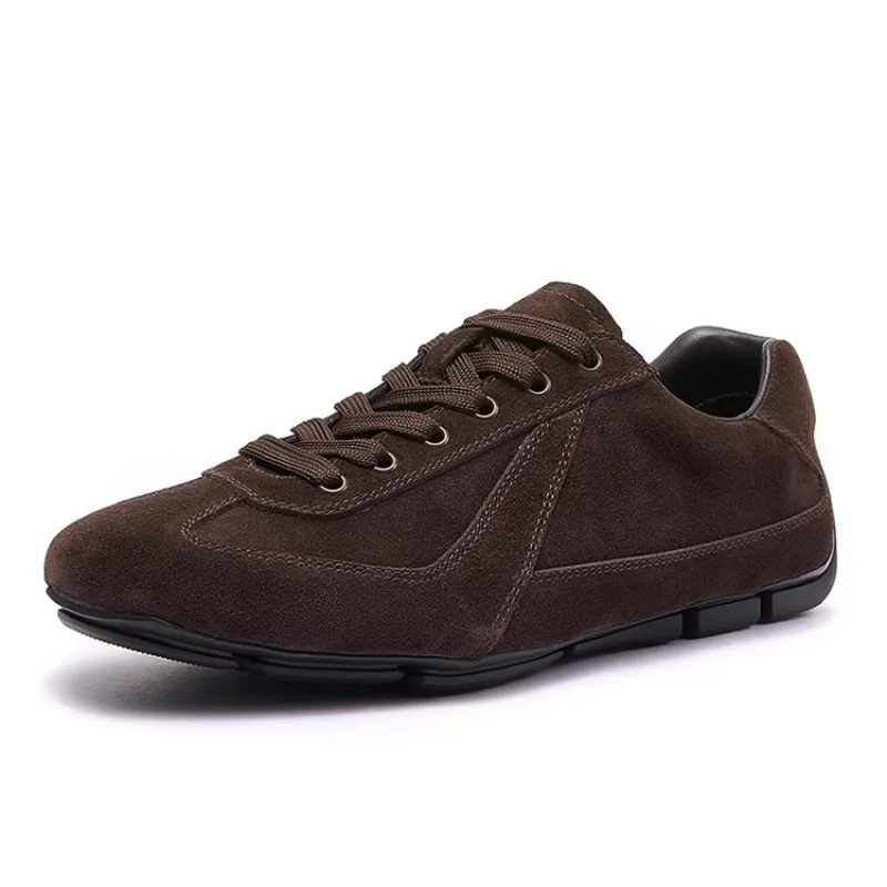 

Designer Luxury Genuine Leather Training Shoes Men's British Retro Fashion Trend Casual Board Shoes Male Flat Oxfords Sneakers