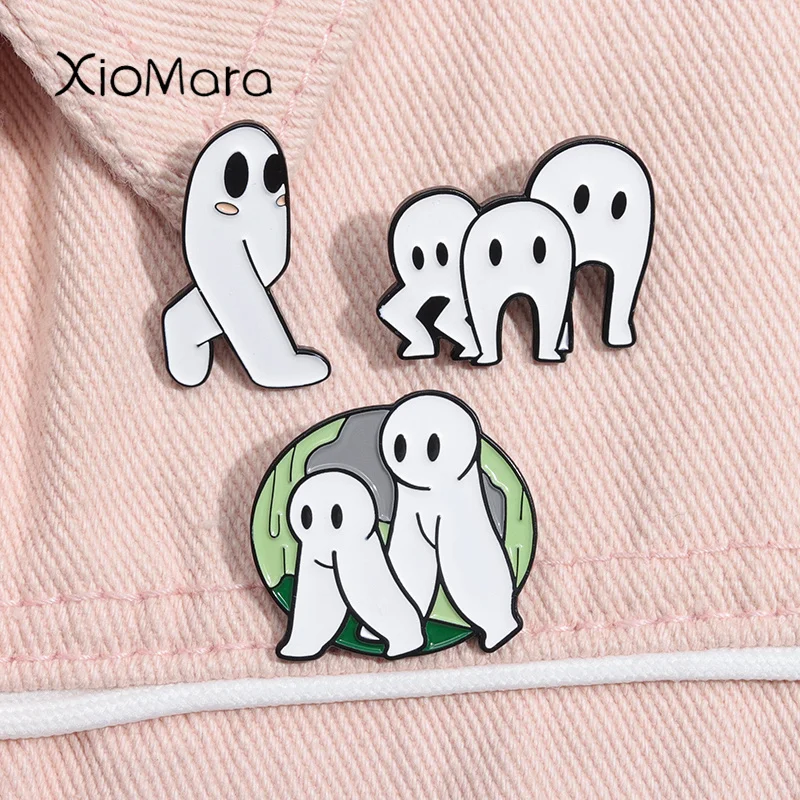 Cute Walking Pants Enamel Pin Motivational Cryptid Brooch Lapel Backpack Badge Fashion Jewelry Gift